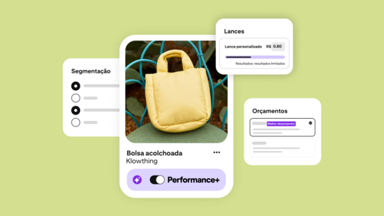 Criar e editar campanhas com o Performance+ no Pinterest