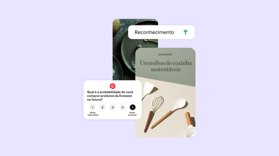 Estudos de brand lift do Pinterest